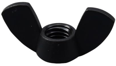 FRAOMHFW Écrou à Oreilles en Nylon M3 M4 M5 M6 M8 M10 M12, écrou Papillon en Plastique Noir, écrou à Lingot en Plastique for l'installation de boulons et de vis(100pcs,M12)