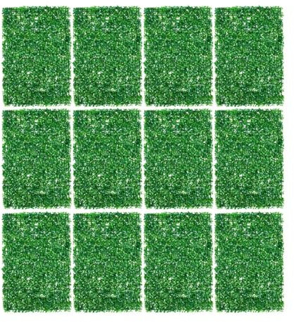 YIMOCHEN Kunstrasen 12 stücke 40 * 60 cm Künstliche Hecke Weihnachten Dekorationen Gefälschte Pflanzen Panel Hochzeit Gras Matte Garten Hinterhof Wand Dekor Hause Garten Kunstrasen Outdoor