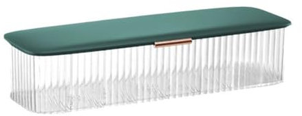 Desktop Data Cable Storage Box with Lid Eight Grid Organizer for Cables, Jewelry, Contact Lenses, and Earphones Dustproof and Stylish Design, Perfect for Daily Use at Home, Office, or Kitchen (Green)