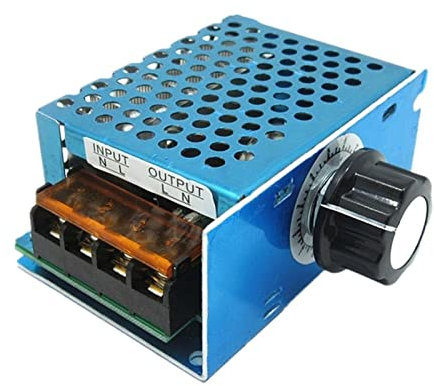 NLNGZKZFNF 400 0w 220V AC SCR Régulateur de Tension Dimmer Contrôleur de Vitesse de la Vitesse de Moteur électrique Volt Volt Dimmer Régulateur de Thermostat Variateur