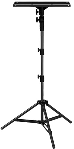 Laikoutd Soporte Trípode Proyector Servicio Pesado Configuraciones Fáciles Altura Ajustable Proyector Proyectores Uso Profesional Actividad Aire Libre Configuración Fácil Bandeja