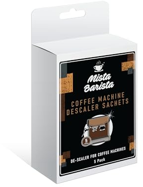 Mista Barista – Coffee Machine Descaler Sachets – 5 x 50g – Eco-Conscious Limescale Remover – For Pod – Espresso – Bean to Cup Coffee Machines – Barista-Standard Clean at Home