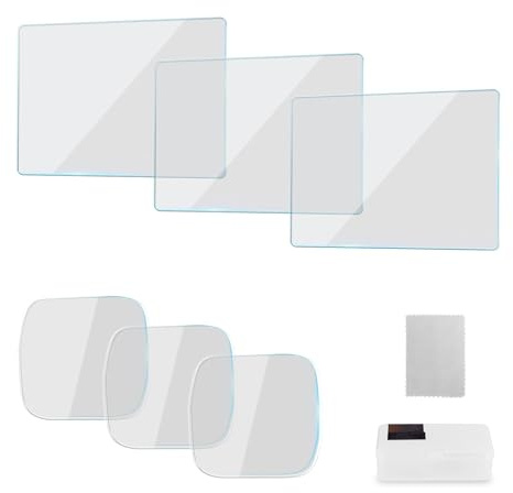 NEEWER Pocket 3 Screen Protector Kit (3 Pack) Compatible with DJI Osmo Pocket 3 Creator Combo Accessories, 9H HD Anti Scratch Tempered Glass Protective Film for Touchscreen & Gimbal Camera Lens, CA140