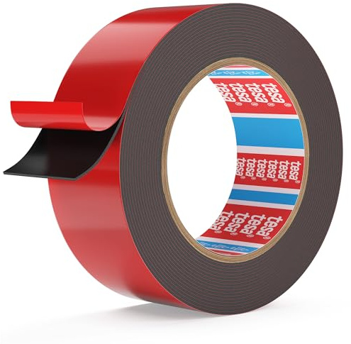 EMITEVER Cinta Doble Cara Extrafuerte 6411-5,5mX24mm, Cinta Resistente de Montaje con Adhesivo LSE, Alto Rendimiento Alta Adhesión Inicial, para Instalación Permanente en Múltiples Sustratos