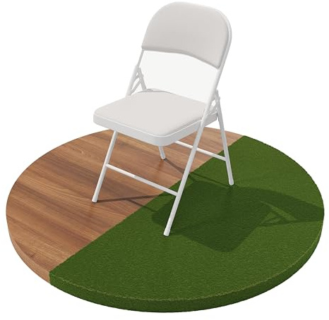 Build Rapido Sedia pieghevole – Sedia imbottita in metallo con seduta imbottita, telaio pieghevole in acciaio – per interni ed esterni (bianco)