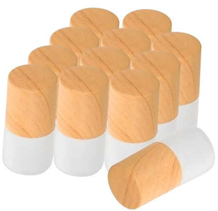 PACKOVE 20pcs Refillable Perfume Bottle Travel Glass Essential Oil Roller Bottles Mini Sample Vials Leak Portable Fragrance Decanter Container