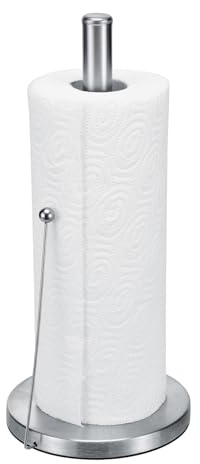 Bambelaa! Küchenrollenhalter Stehend ohne Bohren Edelstahl Küchenrolle Halter Küchenpapierhalter Papierrollenhalter Küchenrollenständer Küchenpapierhalter für Standardrollen Küchen Organizer