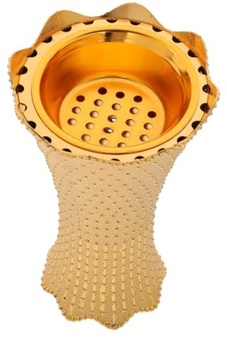 SMASOLO Bruciatore Incenso a Forma Conica in Lega di Alluminio Oro, Design Retro Multi-funzionale per Uso Interno e Feste Arabe, Elegante e Pratico Ornamento per Interni Colore Casuale
