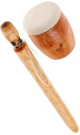 BCOATH Traditional Wooden Frog Guiro Percussion Instrument Handcrafted Natural Wood Sound Maker for Adults Unique Music Decor and Cultural