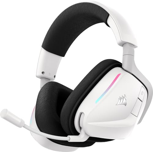 Corsair Void v2 Casque de Jeu sans Fil – Bluetooth/2.4GHz – Deux Tons | PC, PS5, PS4, Switch, Mobile, Dolby Atmos, Multiplateforme sans Fil Double, Batterie Longue Durée, Chargement Rapide