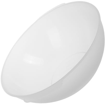 Bacinella Lavaggio Viso Rotonda Plastica 21cm con Manico | Mani, Saloni di Bellezza e Casa, Facile da Pulire, Vaschetta Trasparente Leggera