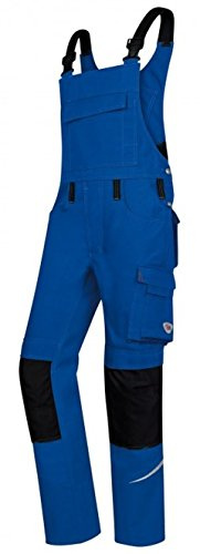 BP 1804-720-13-58n Latzhose, Stretch-Hosenträger mit Clipbefestigungen, 305,00 g/m² Verstärkte Baumwolle, Königsblau, 58n