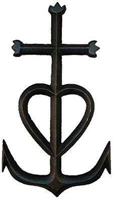 Ambiance sud Camargue-Kreuz, 60 cm, antik, aus Gusseisen