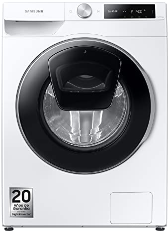 Samsung WW90T684DLE/S3 - Lavadora Addwash Serie 6, con tecnología Ecobubble, Digital Inverter y Inteligencia Artificial, 9 kg, color blanco