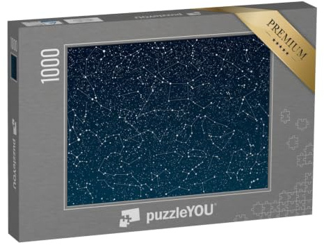 puzzleYOU: Puzzle 1000 Teile „Sterne am dunkelblauen Himmel“ – aus der Puzzle-Kollektion Astronomie