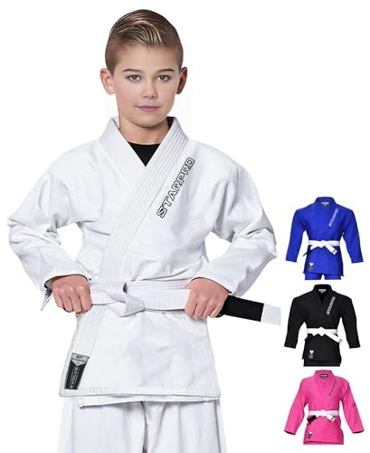 Starpro | Evolve Kids Preshrunk Jiu Jitsu Gi, BJJ Gi Men | Many Sizes & Colors | Junior BJJ Gi, Brazilian Jiu Jitsu Gi