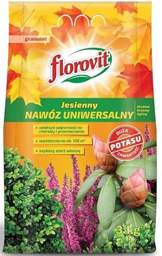 Herbstdünger Universal NPK Stickstoff Gartendünger Gemüse Obst Blumen Rasen 3kg