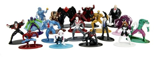 Jada Toys Marvel Nano Die-Cast Figuren Multi Pack Welle 9, 18er Set Nano Sammelfiguren, 4 cm 1.65 Zoll – Mehrfarbig