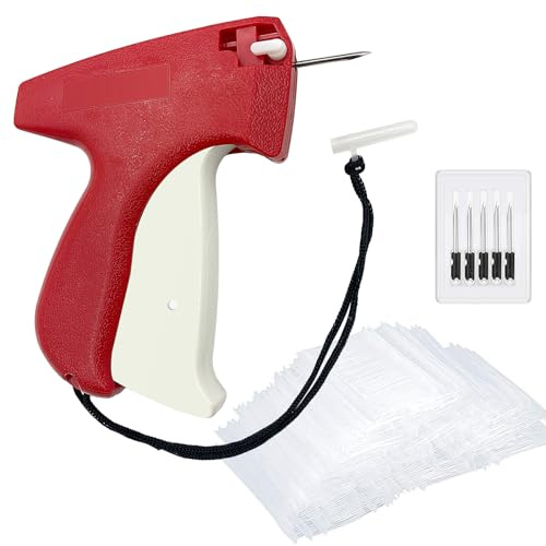 Hobanga 1606-teiliges Etikettierpistolen-Set, Etikettierpistole für Kleidung, Standard-Einzelhandelspreisschild-Befestigungsset für Kleidungsetikettierer mit 6 Stahlnadeln und 1600 2,5 cm Widerhaken