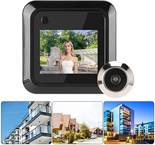 Écran LCD TFT de Visionneuse de Porte Intelligente 2,4 Pouces, Caméra 0,3 MP, Grand Angle 95 °, Détection de Mouvement, sécurité Domestique avec Surveillance 24 Heures