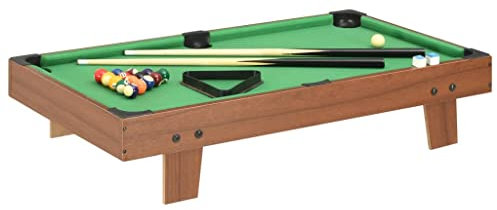 3 Feet Mini Billardtisch 92x52x19cm braun und grün