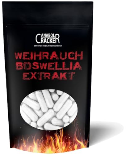 460 Weihrauch-Kapseln Boswellia Serrata, Hochdosiert 400mg pro Kapsel - 80% Boswellia-Säuren, Premium Qualität, für Veganer geeignet