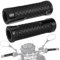 Puños de Manillar 2 Piezas Puños Moto 22mm 24mm Puños para Moto Manillar de Goma Empuñadura de Manillar de Motocicleta Puños de Moto para Moto Scooter Quad Cruiser Off Road (Negro)