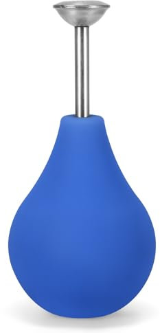 Miawtro Doccia a palla, 224 ml, spruzzatore per irrigazione, irrigatore per fiori, mini annaffiatoio in plastica, accessorio da giardino riutilizzabile, per piccole piante e piantine (blu)