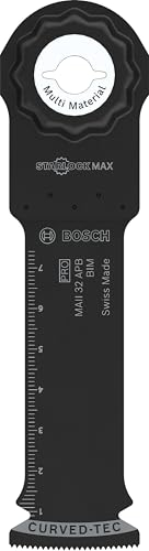 Bosch 1x PRO Multi Material MAII 32 APB Blatt für Multifunktionswerkzeuge (für Holz mit Nägeln, Sandwich-Metall, Breite 32 mm, Professional Zubehör Multifunktionswerkzeug)