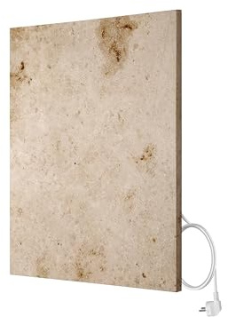 Marwona Calefactor de infrarrojos de mármol con termostato I 500 W I Jura A-500 I Radiador Eléctrico de Pared Eficiente I 5 años de garantía I Calidad alemana