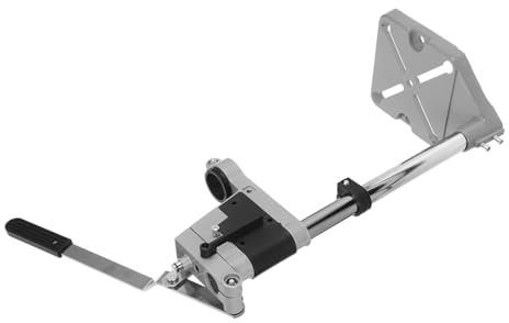 ANDRESLAD Drill Press Stand Hand Drill Press Stand with Iron Base Single Hole Accessory for Workshop and Repair Use Without Flat Vise
