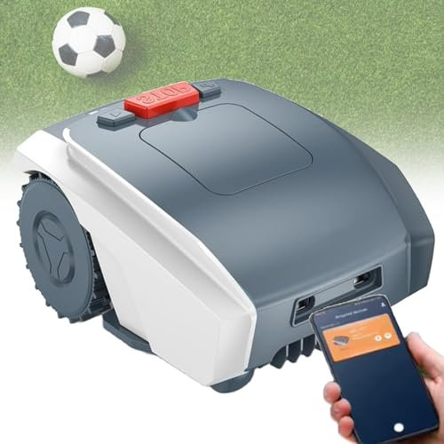 VNATWGOO Robot De Tonte Automatique, avec Navigation Optique, éVitement d'obstacles, Robot De Tonte éTanche Ipx5, pour Pelouse De Jardin