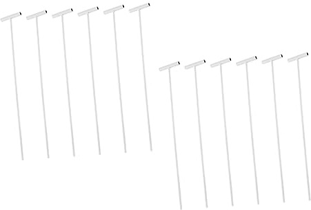 VICASKY Barres de Fer Amovibles pour Porte à Oiseaux, Tiges Robustes en Fer Argenté, Lot de 12 Pièces, Système Unidirectionnel, Adaptées pour Cage à Pigeons et Pigeons Voyageurs