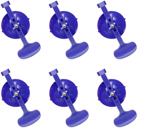 Aboiled Lot de 6 pinces à ventouse pour la réparation de pare-brise de voiture et le collage
