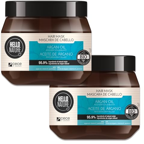 P-Beauty Mascarilla para el cabello con aceite de argán, tratamiento capilar para cabello seco y dañado, máscara para cuidado intensivo y reparación profunda, tratamiento para el cuidado del cabello