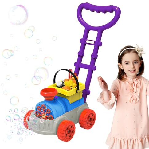 Blasen Rasenmäher | Automatisches Elektrisches Schiebespielzeug Für Blasenspaß Am - Blasen Rasenmäher Für Kinder,Für Mädchen Draussen Spielzeug Bei Geburtstag Ostern Weihnachten Festen
