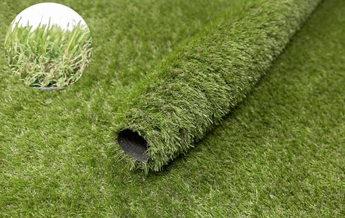AKCILA Kunstrasen Bella 30mm 150x300 cm Grün – Outdoor Rasenteppich nach Maß, wasserdurchlässig, weich, für Balkon, Terrasse, Garten & Poolbereich, Meterware, weich Artificial Grass
