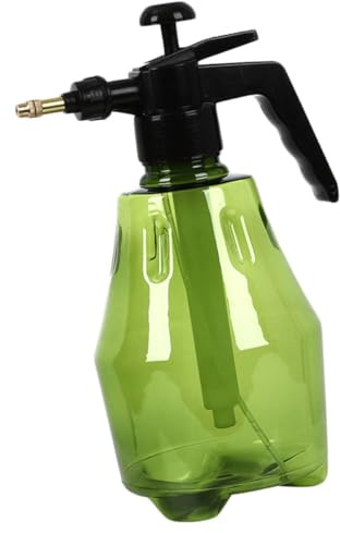 Veemoon Regadera Pulverizadora de Agua de 1,5l para Riego de Flores, Botella Rociadora de Plástico Verde Presión Manual, Pulverizador de Niebla Fina para Jardín y Uso Doméstico