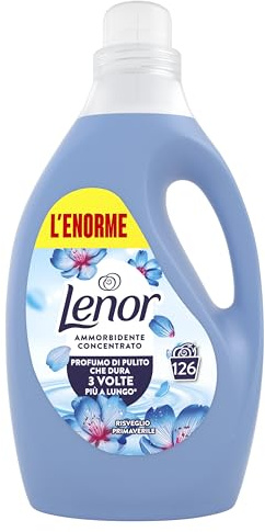 Lenor Ammorbidente Lavatrice Concentrato 126 Lavaggi, Risveglio Primaverile, Profumo di Pulito Che Dura 3 Volte Più a Lungo