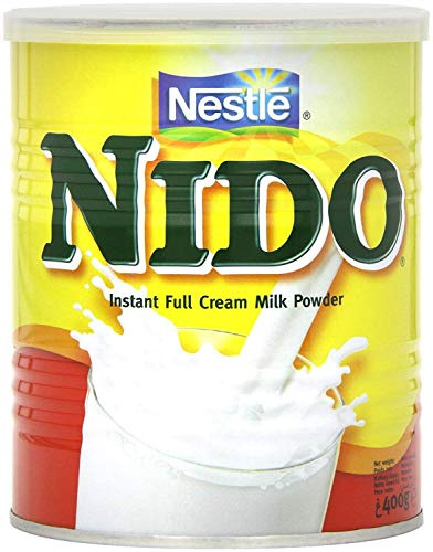 Nestlè Nido Latte in polvere intero – Crema istantanea con aggiunta di vitamine e minerali e senza coloranti né conservanti aggiunti – 400g a Barattolo