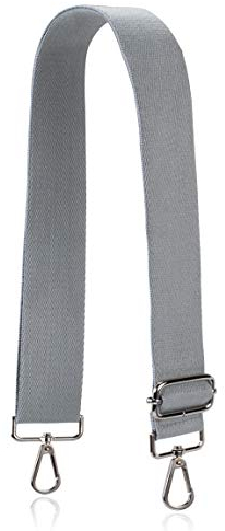 Allzedream Gurte für Crossbody Handtasche Riemen verstellbarer Ersatz Umhängetaschen Taschengurte Weiche Baumwolle (Grau)