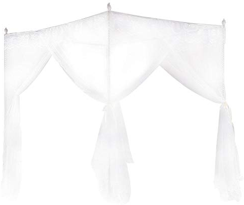 Fictory Tende da Letto a baldacchino - Bellissimo Letto Pieghevole in Pizzo con zanzariera a baldacchino Zanzariera per Letti Singoli/matrimoniali 1.2 * 2 * 2 m per Matrimoni, Viaggi, Uso Domestico