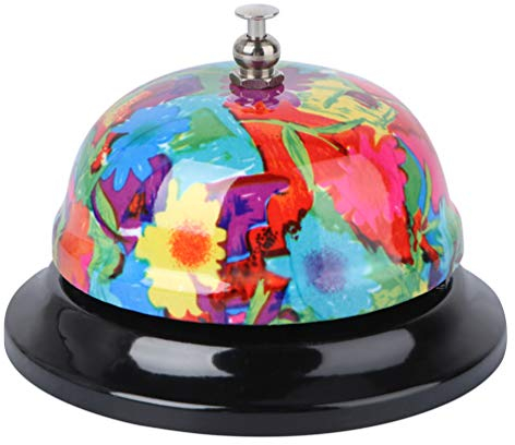 Tomaibaby Anrufglocke Mit Wunderschönem Druckmuster Für Restaurant Bar Und Küche Serviceglocke Mit Lautem Klang Praktische Tischklingel Zur Gästeunterstützung