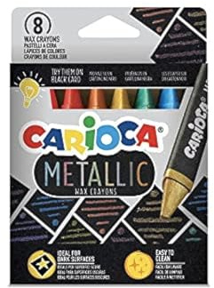 Carioca METALLIC PASTELLI CERA 8pz 43163