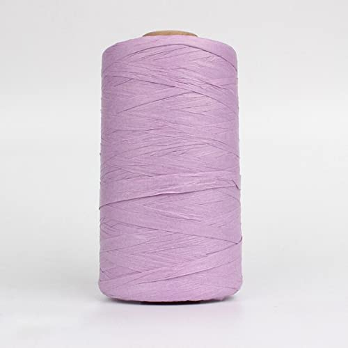 1 rollo/280 metros de rafia orgánica paja cinta hilo de papel cuerda para ganchillo de punto DIY sombreros bolsas de hilo de punto artesanal
