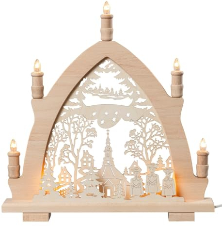 SAICO Original Lichterspitze Seiffener Kirche Leuchtbogen