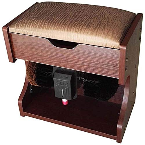 Electric Clean Polisher Shoe Brush Shine Polisher Electric Cleaning Tool Brush Shoe Polisher Shoe Polish Machine Automatic Shoe Polisher Shoe Polishing and Polishing Machine with Storage Box (Style