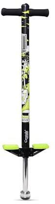 Crystals Pogo Stick for Kids, Boys and Girls – Foam Handle, Spring & Anti-Slip Foot Pegs for Safe, Fun Exercise – Max Weight 35kg (STREETWISE)