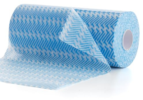 UKEENOR Disposable Cleaning Cloths Dry Handi Wipes Reusable Dish Cloths Multi Use Reusable Cleaning Towels,Machine Washable J cloth,Heavy Duty Handy Wipes 9.8 X 11.8 100 Count Per Roll