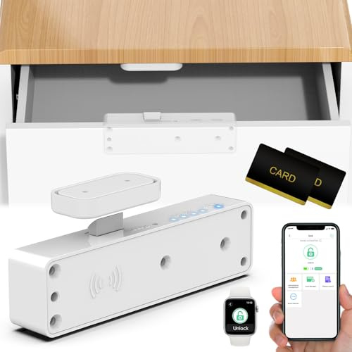 Eseesmart Smart skåplås dold Bluetooth RFID-skåplås babysäkra skåplås för sprit skåp fil köksskåp nyckellöst lås